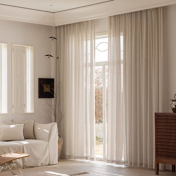 Ivory Voile Sheer Eyelet Dubai