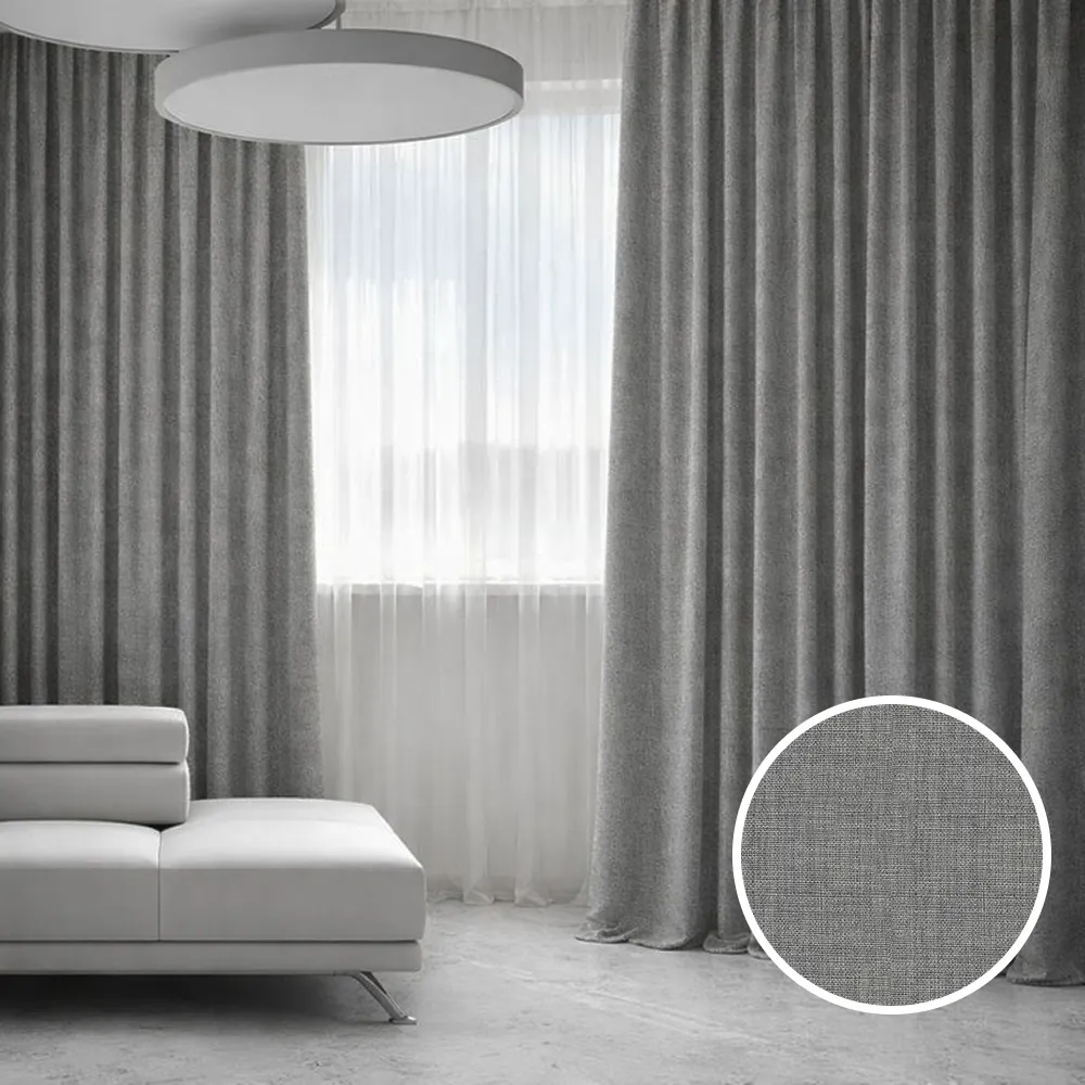 Heathered Grey Curtain Dubai
