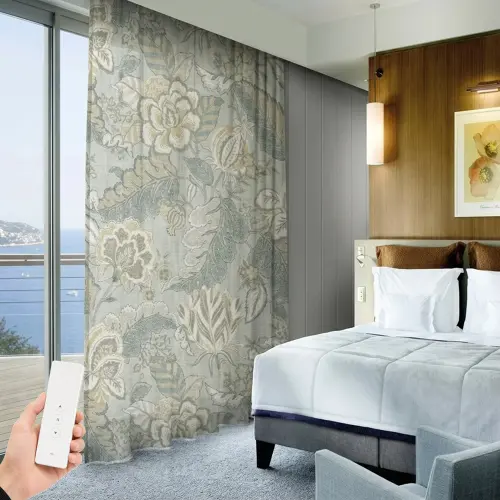 Luxury Floral Curtains Dubai